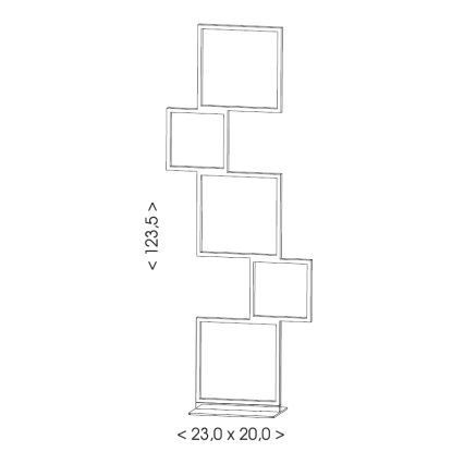 Brilagi - LED põrandalamp SHIFT LED/36W/230V 4000K 123 cm must