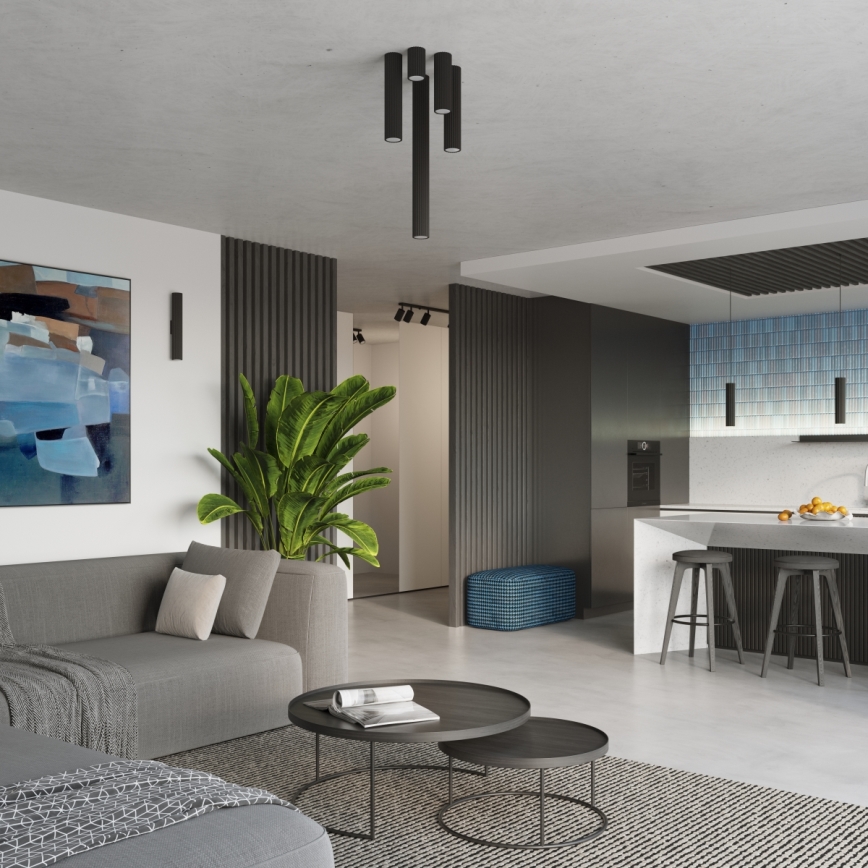 Brilagi - LED punktvalgusti CRESTO 1xGU10/10W/230V 10 cm must