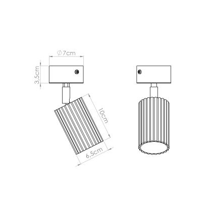 Brilagi - LED-punktvalgusti CRESTO 1xGU10/10W/230V roosa