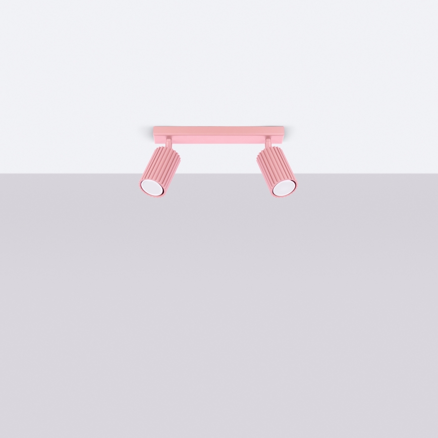 Brilagi - LED-punktvalgusti CRESTO 2xGU10/10W/230V roosa