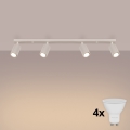 Brilagi - LED-punktvalgusti CRESTO 4xGU10/10W/230V kreemjas