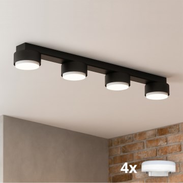 Brilagi - LED punktvalgusti MONO 4xGX53/12W/230V must