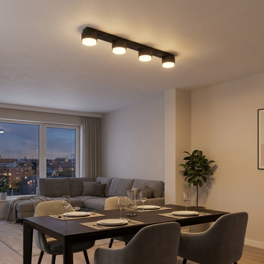 Brilagi - LED punktvalgusti MONO 4xGX53/12W/230V must