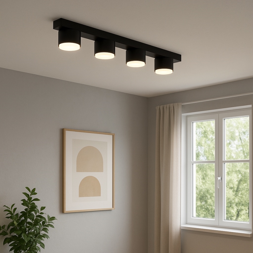 Brilagi - LED punktvalgusti MONO 4xGX53/12W/230V must