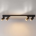 Brilagi - LED-punktvalgusti SELE 4xGU10/30W/230V + LED/25W must