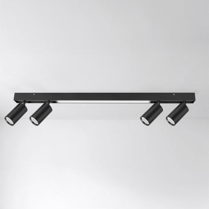 Brilagi - LED-punktvalgusti SELE 4xGU10/30W/230V + LED/25W must