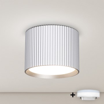 Brilagi - LED punktvalgusti STRIPY 1xGX53/15W/230V hõbedane