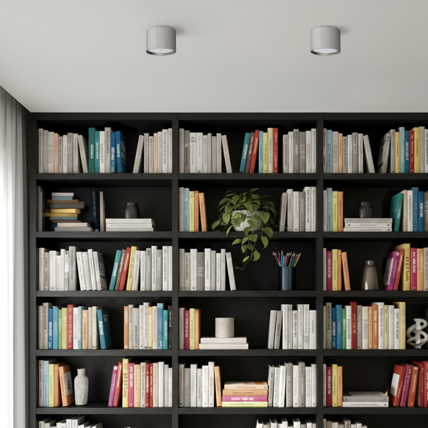 Brilagi - LED punktvalgusti STRIPY 1xGX53/15W/230V hõbedane