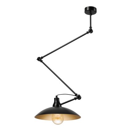 BRILAGI - LED reguleeritav laelamp varrega IRONBEAM 1xE27/60W/230V must
