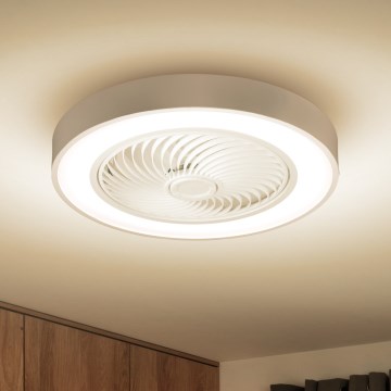 Brilagi - LED reguleeritav laelamp ventilaatoriga LED/30W/230V 3000-6500K valge + kaugjuhtimispult