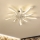 Brilagi - LED reguleeritav laelamp ventilaatoriga LED/50W/230V 3000-6500K valge + kaugjuhtimispult