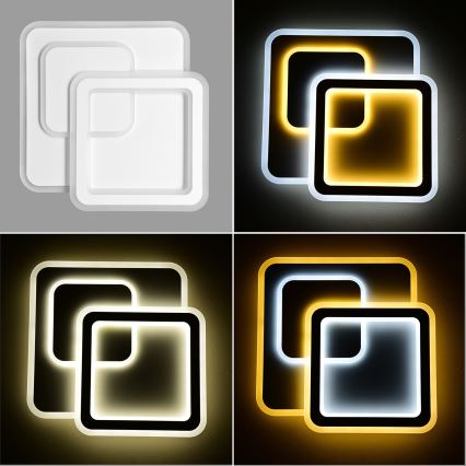 Brilagi - LED reguleeritav laevalgusti MODERN LED/80W/230V 2700-6500K 52,5x52,5 cm + kaugjuhtimispult