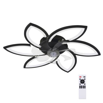 Brilagi - LED reguleeritav laelamp ventilaatoriga LED/50W/230V 3000-6500K must + kaugjuhtimispult