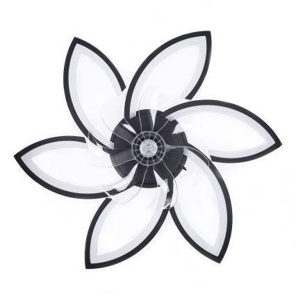 Brilagi - LED reguleeritav laelamp ventilaatoriga LED/50W/230V 3000-6500K must + kaugjuhtimispult
