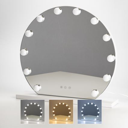 Brilagi - LED reguleeritav meigipeegel HOLLYWOOD LED/12W/230V 3000/4000/6500K