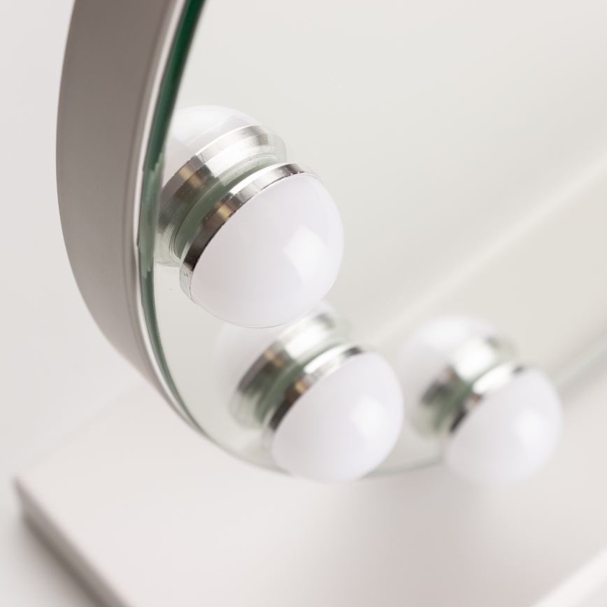 Brilagi - LED reguleeritav meigipeegel HOLLYWOOD LED/12W/230V 3000/4000/6500K