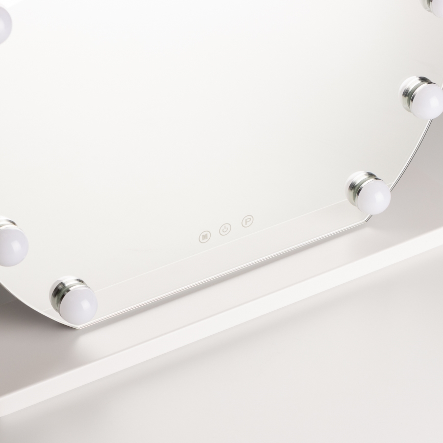 Brilagi - LED reguleeritav meigipeegel HOLLYWOOD LED/12W/230V 3000/4000/6500K