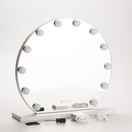 Brilagi - LED reguleeritav meigipeegel HOLLYWOOD LED/12W/230V 3000/4000/6500K