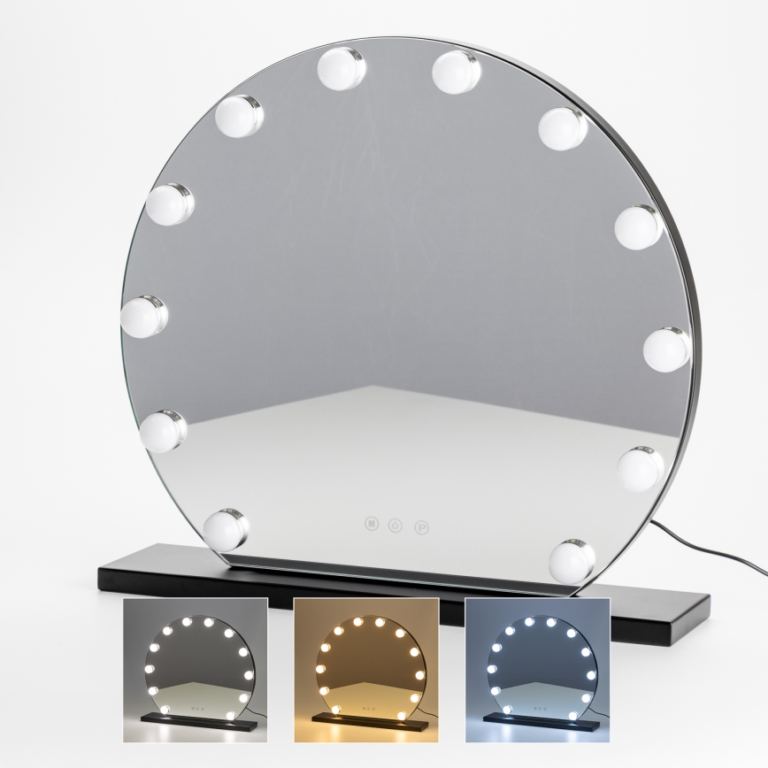 Brilagi - LED reguleeritav meigipeegel HOLLYWOOD LED/12W/230V 3000/4000/6500K