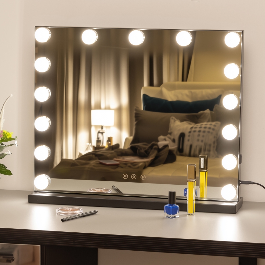Brilagi - LED reguleeritav meigipeegel HOLLYWOOD LED/15W/230V 3000/4000/6500K