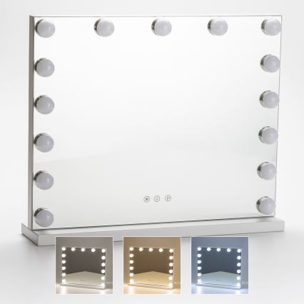 Brilagi - LED reguleeritav meigipeegel HOLLYWOOD LED/15W/230V 3000/4000/6500K
