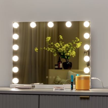 Brilagi - LED reguleeritav meigipeegel HOLLYWOOD LED/15W/230V 3000/4000/6500K