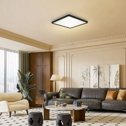 Brilagi - LED reguleeritav valgusanduriga ja hämarikuanduriga ULTRA SLIM LED/18W/230V 30x30 cm + kaugjuhtimispult
