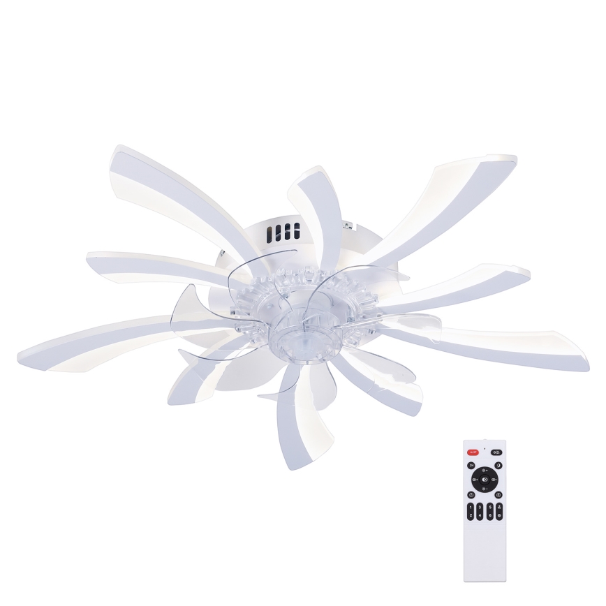 Brilagi - LED reguleeritav laelamp ventilaatoriga LED/50W/230V 3000-6500K valge + kaugjuhtimispult