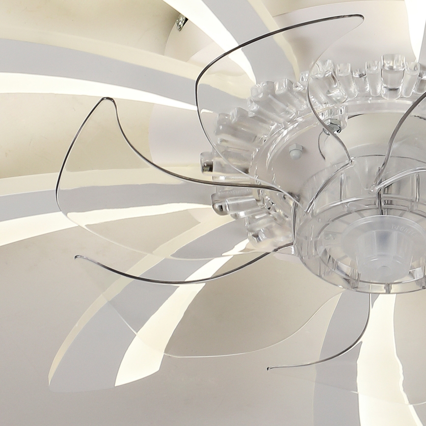 Brilagi - LED reguleeritav laelamp ventilaatoriga LED/50W/230V 3000-6500K valge + kaugjuhtimispult
