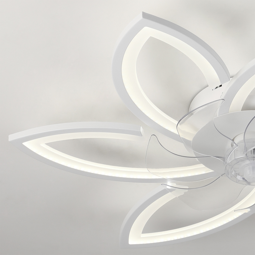 Brilagi - LED reguleeritav laelamp ventilaatoriga LED/50W/230V 3000-6500K valge + kaugjuhtimispult