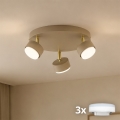 BRILAGI - LED RGB+CCT hämardatav spottvalgusti MONO 3xGX53/14W/230V 2700-6500K Wi-Fi Tuya beež/kuldne