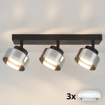 BRILAGI - LED RGB+CCT hämardatav suunavalgusti AURA LUX 3xGX53/14W/230V 2700-6500K Wi-Fi Tuya must/suitsune