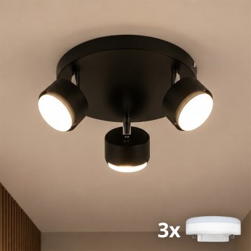 BRILAGI - LED RGB+CCT hämardatav suunavalgusti MONO 3xGX53/14W/230V 2700-6500K Wi-Fi Tuya must
