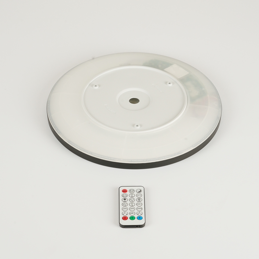 Brilagi - LED RGBW reguleeritav laevalgusti ULTRA SLIM LED/18W/230V 2700-6500K läbimõõt 30 cm must + kaugjuhtimispult