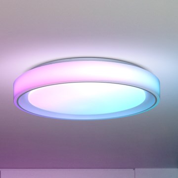 Brilagi - LED RGB hämardatav laevalgusti FLOCO LED/30W/230V Ø 39,5 cm 3000–6500K Wi‑Fi Tuya + LED/6W + kaugjuhtimispult