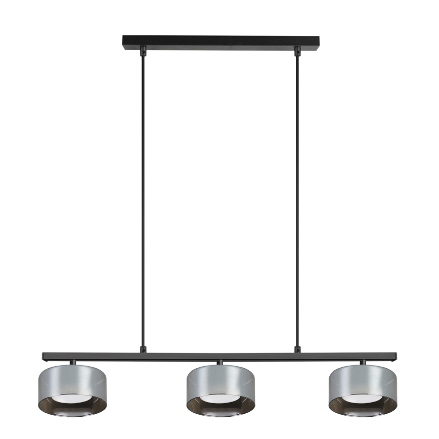 BRILAGI - LED RGB+CCT hämardatav rippvalgusti riputuskaabliga AURA LUX 3xGX53/14W/230V 2700-6500K Wi-Fi Tuya must/suitsune