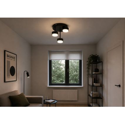 BRILAGI - LED RGB+CCT hämardatav lakke kinnitatav lühter MONO 3xGX53/14W/230V 2700-6500K Wi-Fi Tuya must