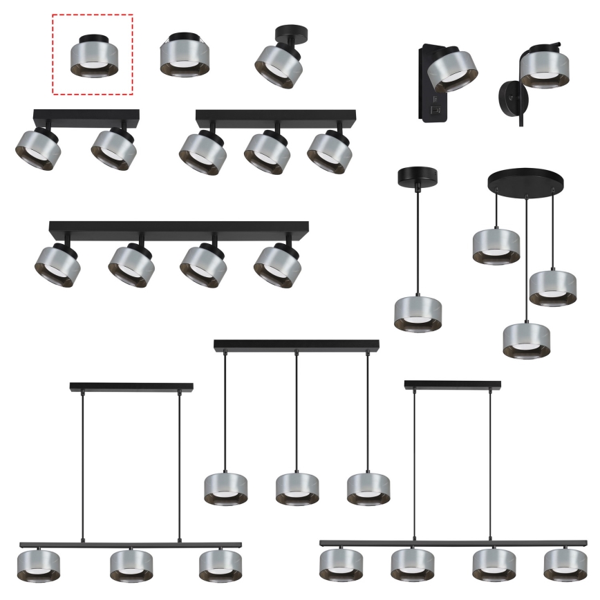 BRILAGI - LED RGB+CCT hämardatav spotvalgusti AURA LUX 1xGX53/14W/230V 2700-6500K Wi-Fi Tuya must/suitsune