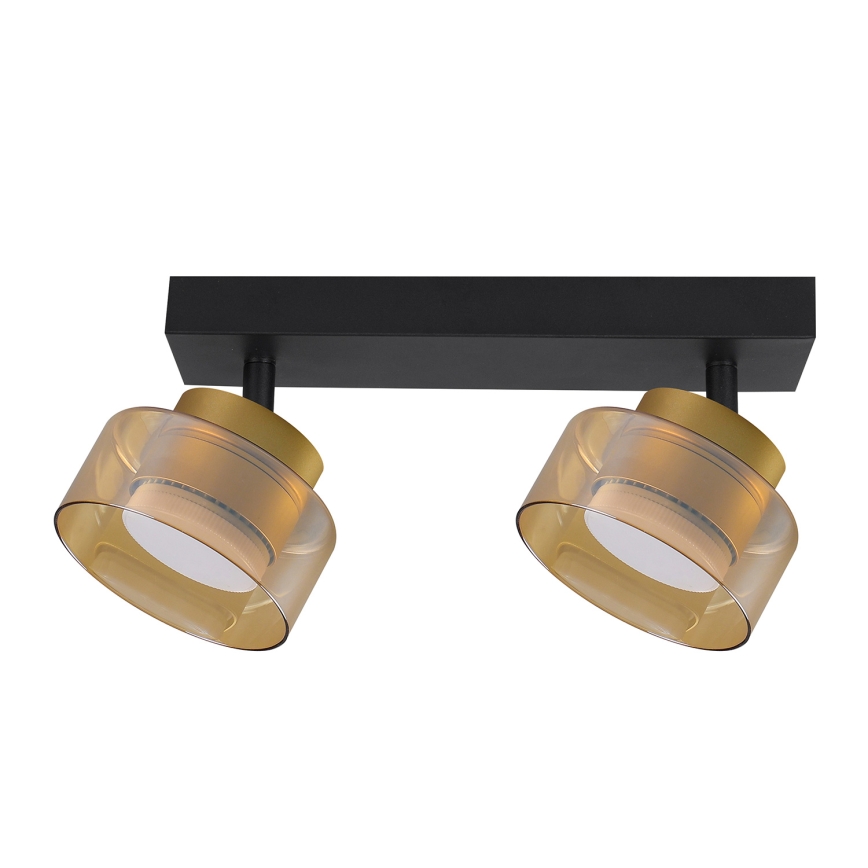 BRILAGI - LED RGB+CCT hämardatav suunavalgusti AURA LUX 2xGX53/14W/230V 2700-6500K Wi-Fi Tuya must/kuldne