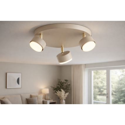 BRILAGI - LED RGB+CCT hämardatav spottvalgusti MONO 3xGX53/14W/230V 2700-6500K Wi-Fi Tuya beež/kuldne