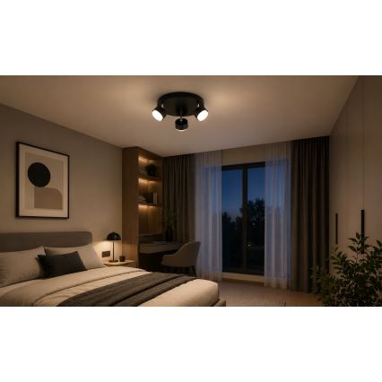 BRILAGI - LED RGB+CCT hämardatav suunavalgusti MONO 3xGX53/14W/230V 2700-6500K Wi-Fi Tuya must