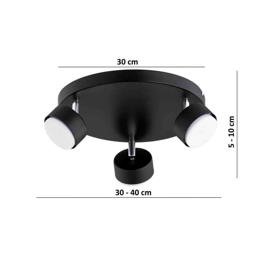 BRILAGI - LED RGB+CCT hämardatav suunavalgusti MONO 3xGX53/14W/230V 2700-6500K Wi-Fi Tuya must