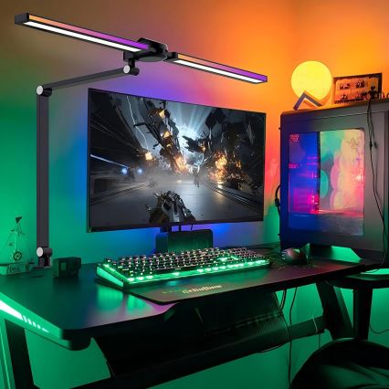 Brilagi - LED RGB puutetundlik hämardatav lauavalgusti klambriga VARIO LED/18W/230V 3000-6500K CRI 96