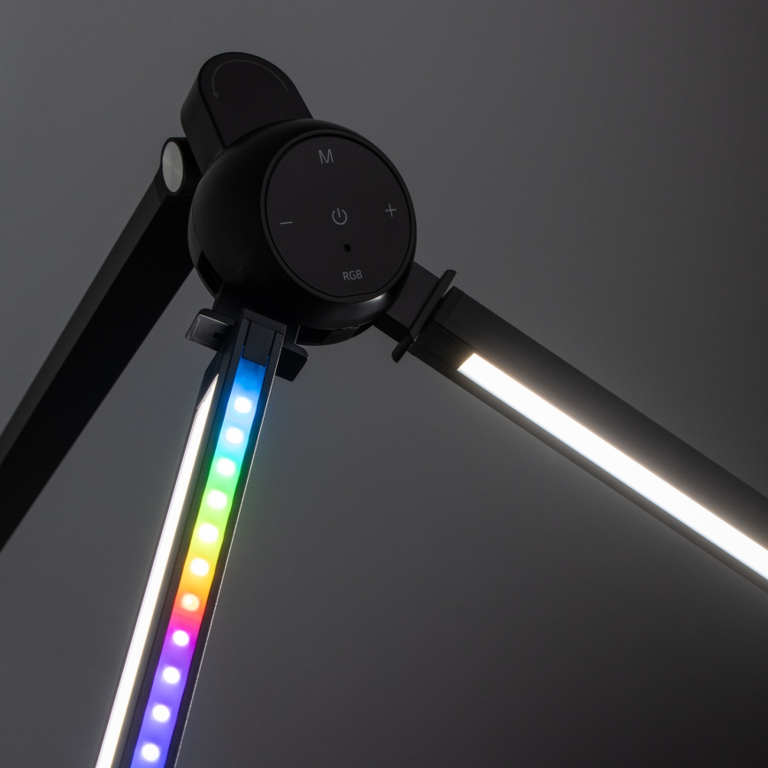 BRILAGI - LED RGBTW Hämardatav puutetundlik lauavalgusti klambriga VARIO LED/18W/230V 3000-6500K CRI 96 must