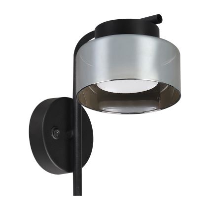 BRILAGI - LED RGB+CCT hämardatav seinavalgusti AURA LUX 1xGX53/14W/230V 2700-6500K Wi-Fi Tuya must/suitsuhall