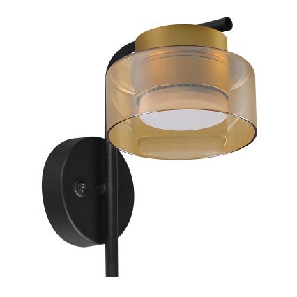 BRILAGI - LED RGB+CCT hämardatav seinavalgusti AURA LUX 1xGX53/14W/230V 2700-6500K Wi‑Fi Tuya must/kuldne