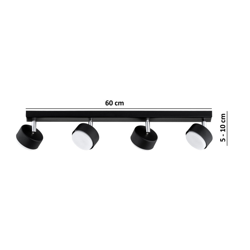 BRILAGI - LED RGB+CCT hämardatav suunavalgusti MONO 4xGX53/14W/230V 2700-6500K Wi-Fi Tuya must