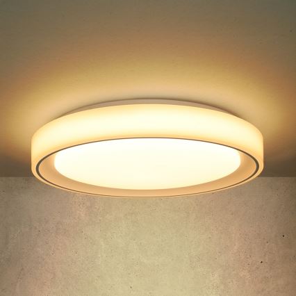 Brilagi - FLOCO LED RGB hämardatav laevalgusti LED/30W/230V, läbimõõt 39,5 cm, 3000–6500 K, Wi‑Fi Tuya + LED/6W + kaugjuhtimispult