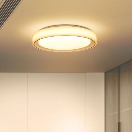Brilagi - FLOCO LED RGB hämardatav laevalgusti LED/30W/230V, läbimõõt 39,5 cm, 3000–6500 K, Wi‑Fi Tuya + LED/6W + kaugjuhtimispult