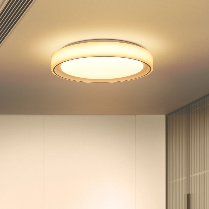 Brilagi - FLOCO LED RGB hämardatav laevalgusti LED/30W/230V, läbimõõt 39,5 cm, 3000–6500 K, Wi‑Fi Tuya + LED/6W + kaugjuhtimispult